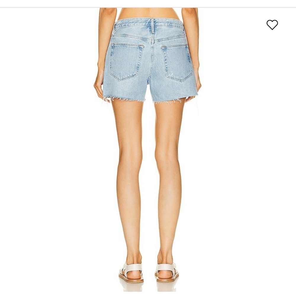 FRAME Le Brigette Denim Shorts in Rossum 1 Year - Picture 2 of 6
